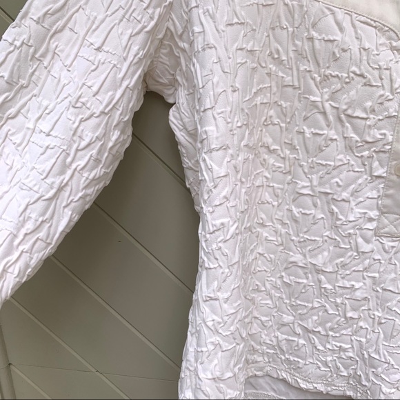 Anne Fontaine Square-Neck Textured Top - Picture 3 of 5